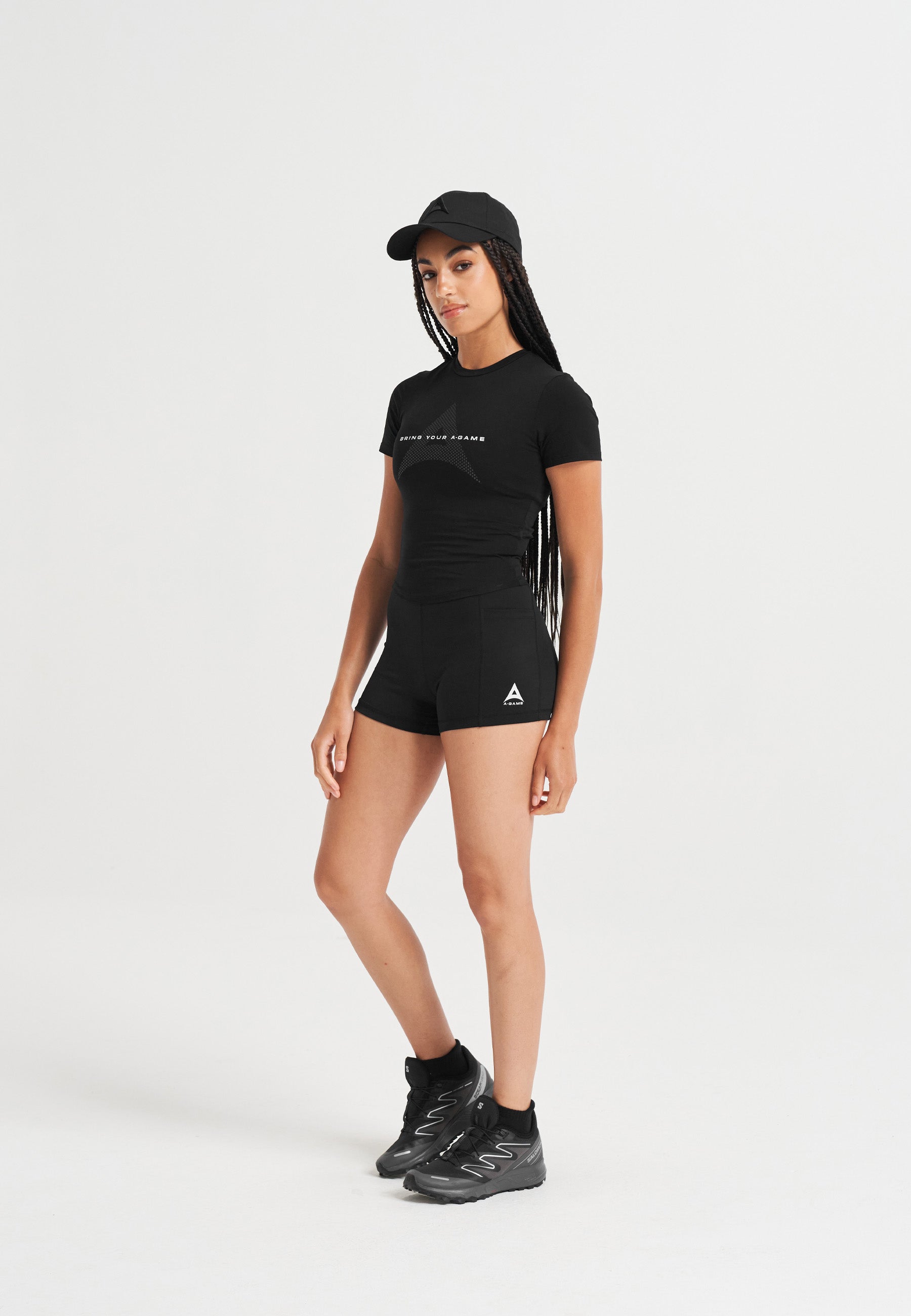 T-SHIRT À MANCHES COURTES A-GAME BRING YOUR A-GAME POUR FEMME - NOIR