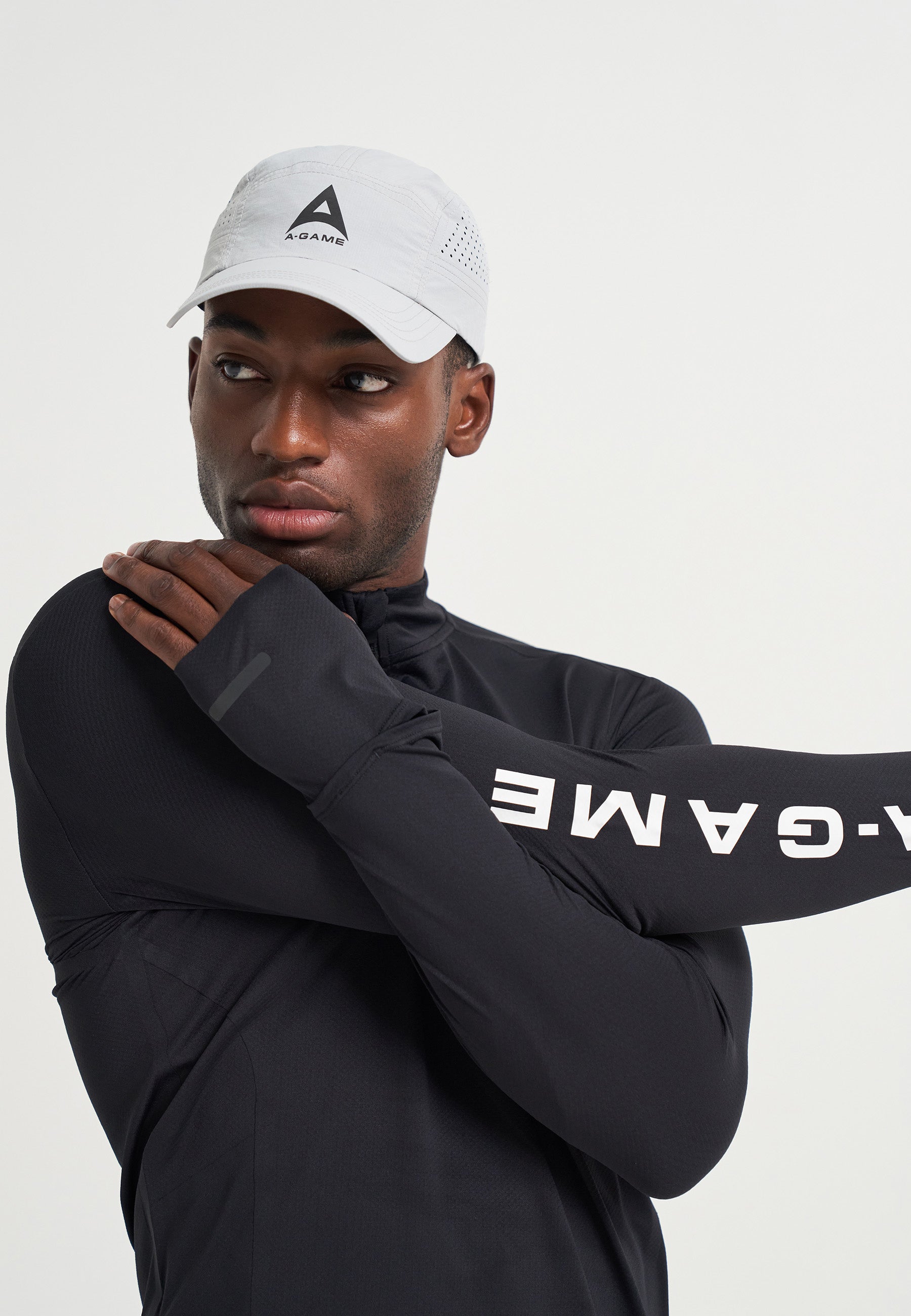 Maglia da allenamento a maniche lunghe A-Game Performance da uomo - Nera