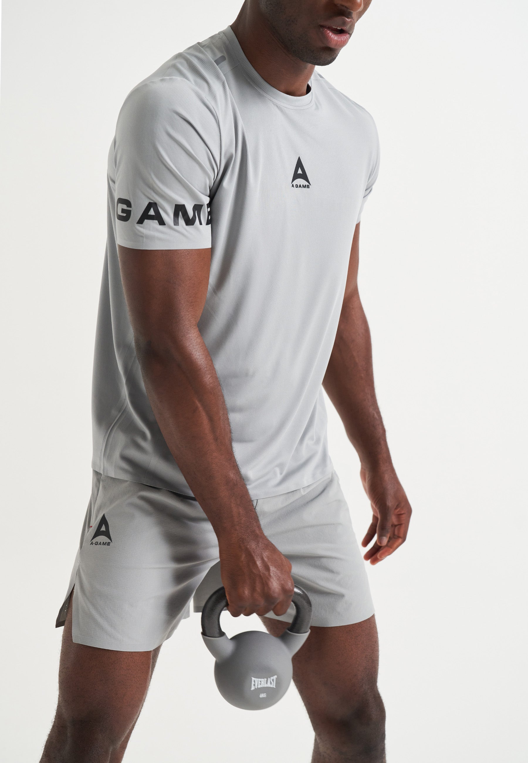 Pantaloncini da allenamento A-Game da uomo - Grigio acciaio
