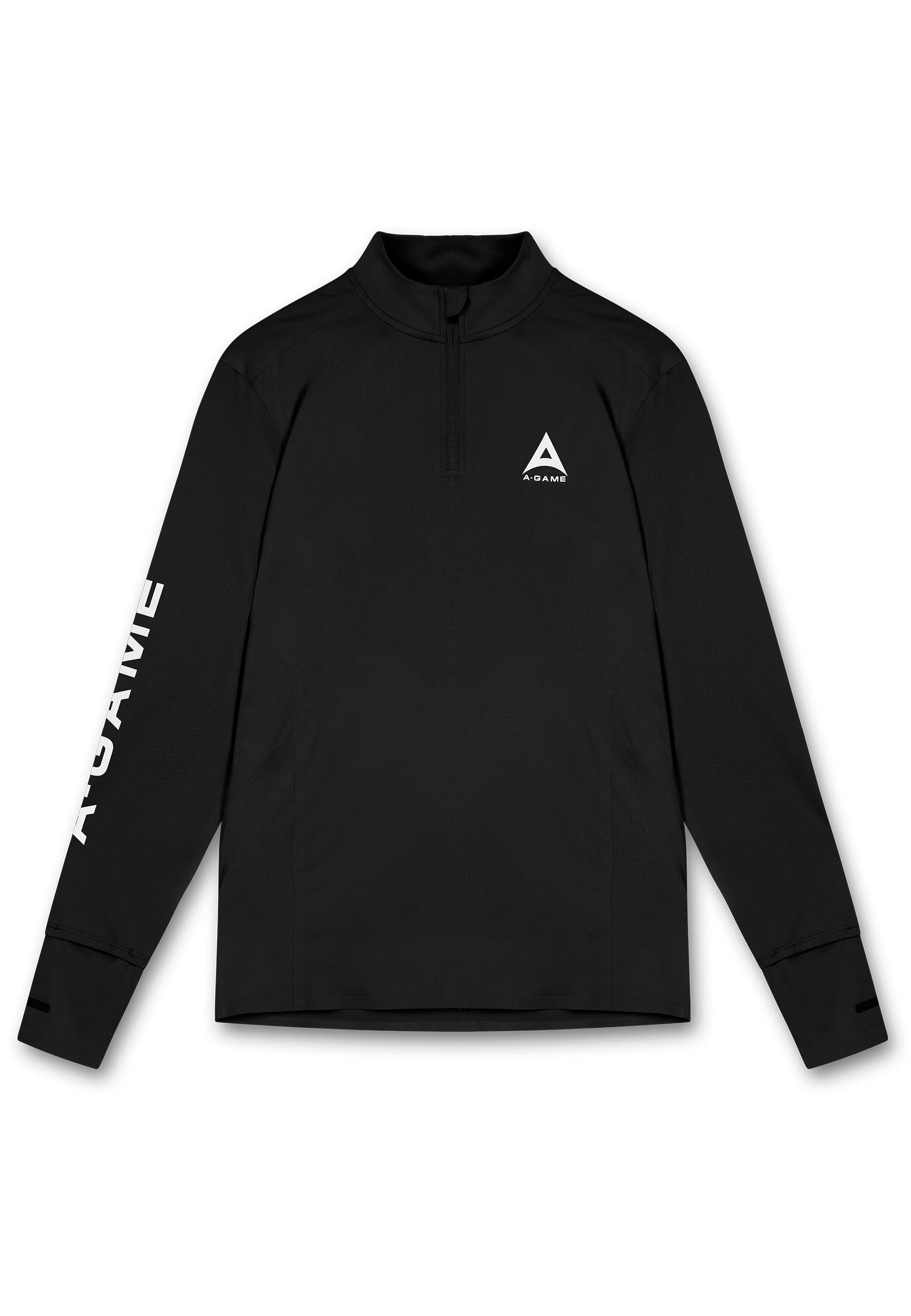 Maglia da allenamento a maniche lunghe A-Game Performance da uomo - Nera