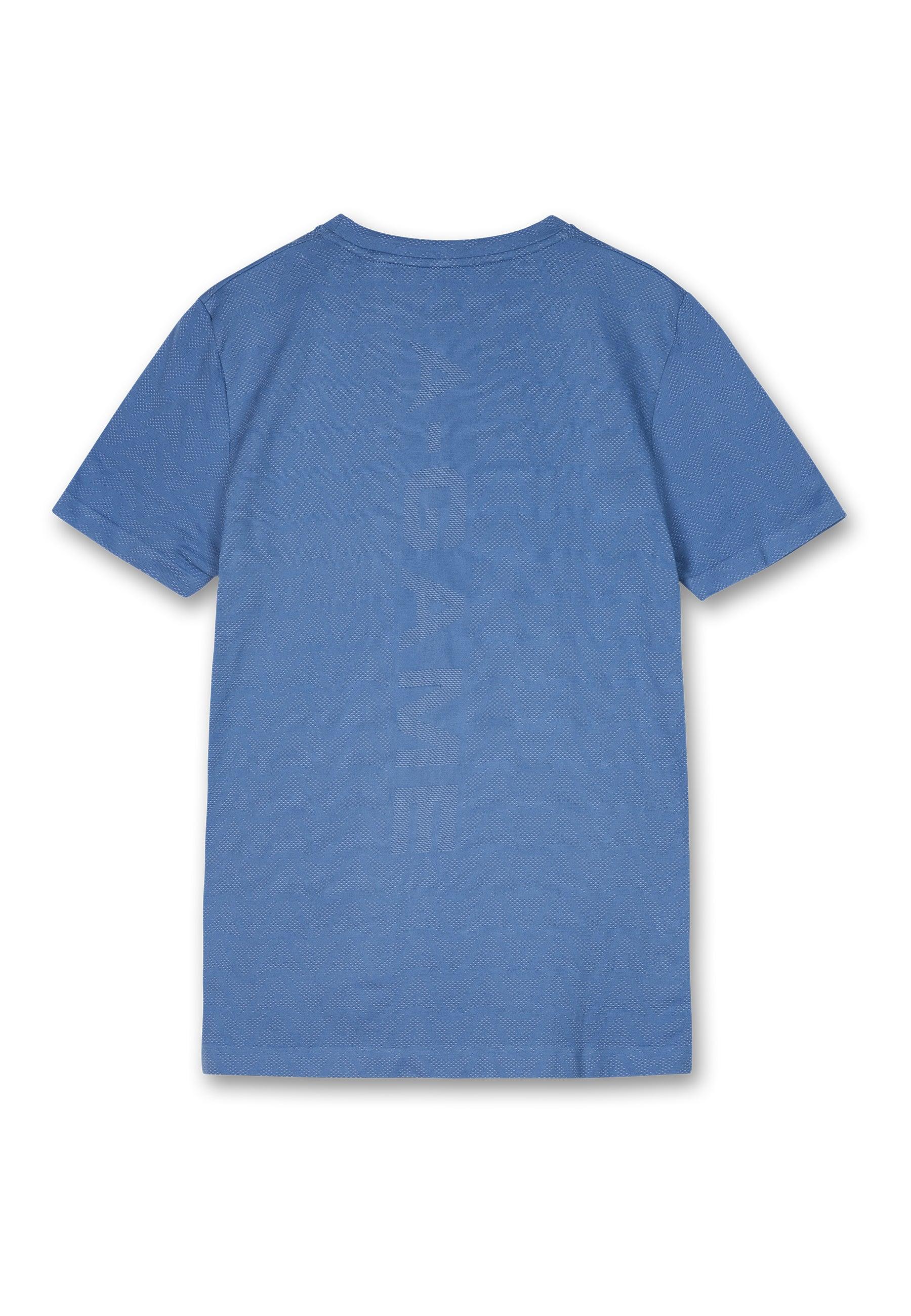 T-shirt da uomo con logo da allenamento A-Game Seamless - Blu oceano