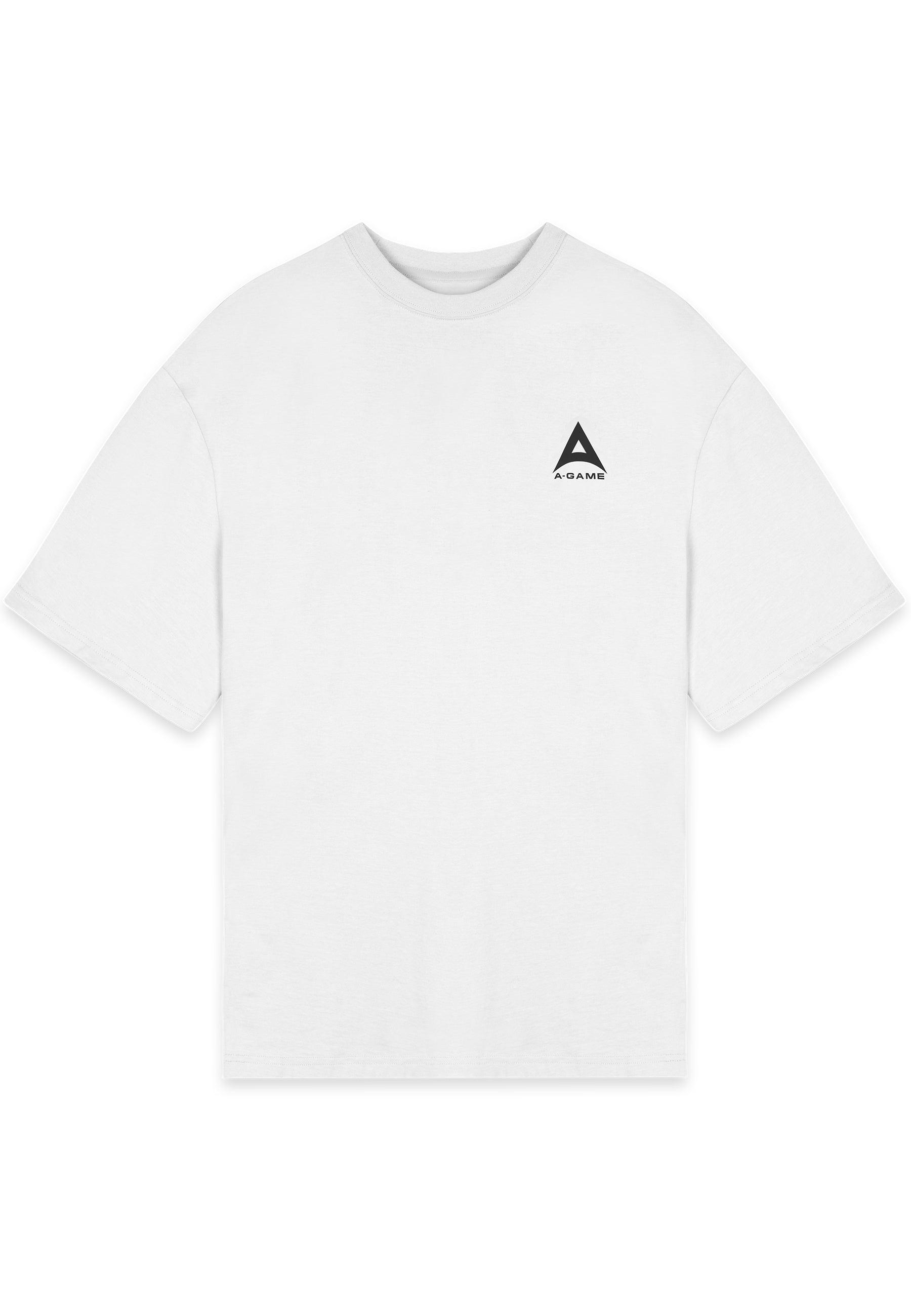 T-shirt da uomo con logo grafico A-Game Star - bianca