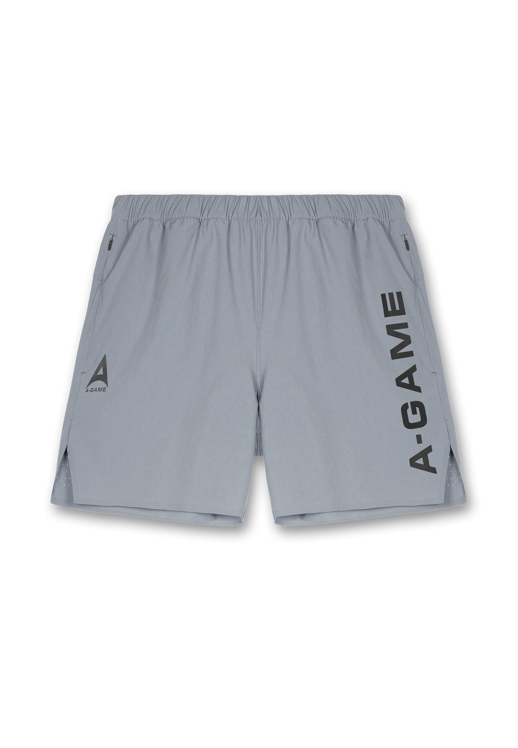 Pantaloncini da allenamento A-Game da uomo - Grigio acciaio
