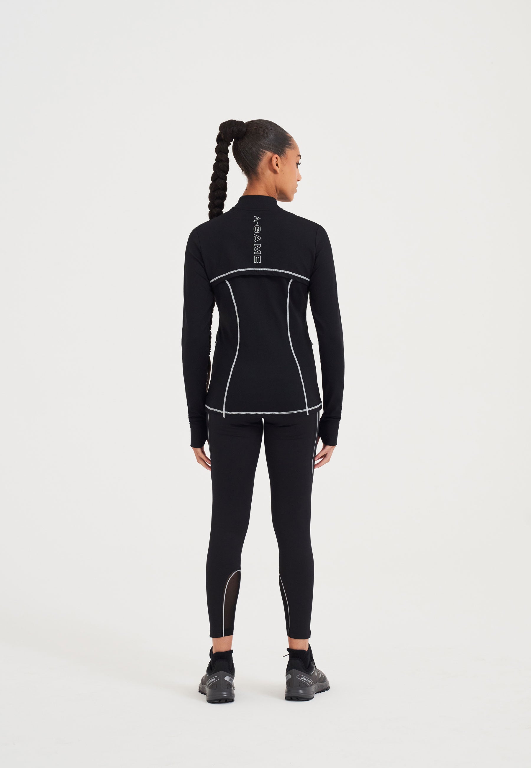 POLAIRE THERMIQUE AJUSTÉE A-GAME POUR FEMME - NOIR