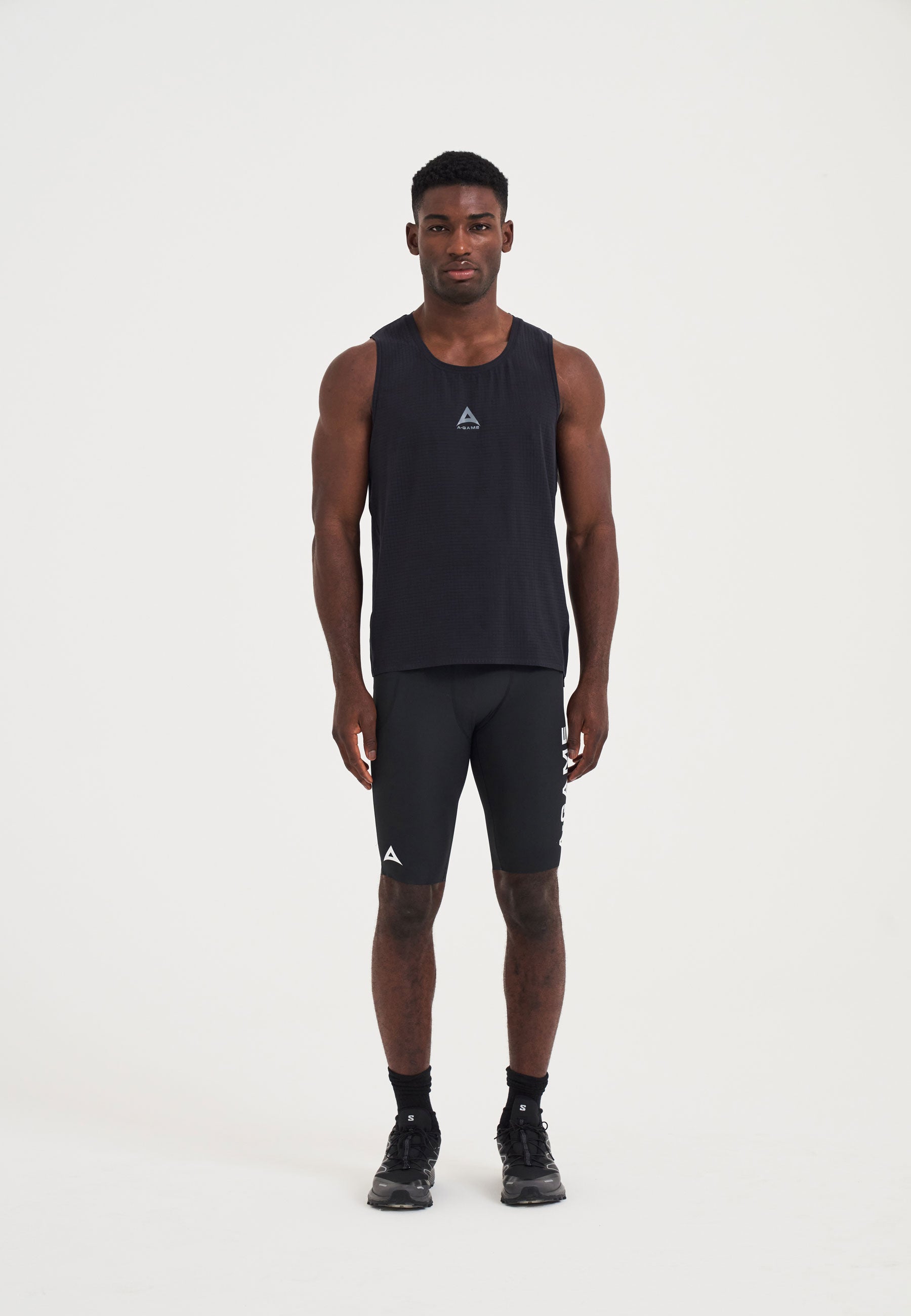 Gilet da allenamento in rete A-Game da uomo - Nero