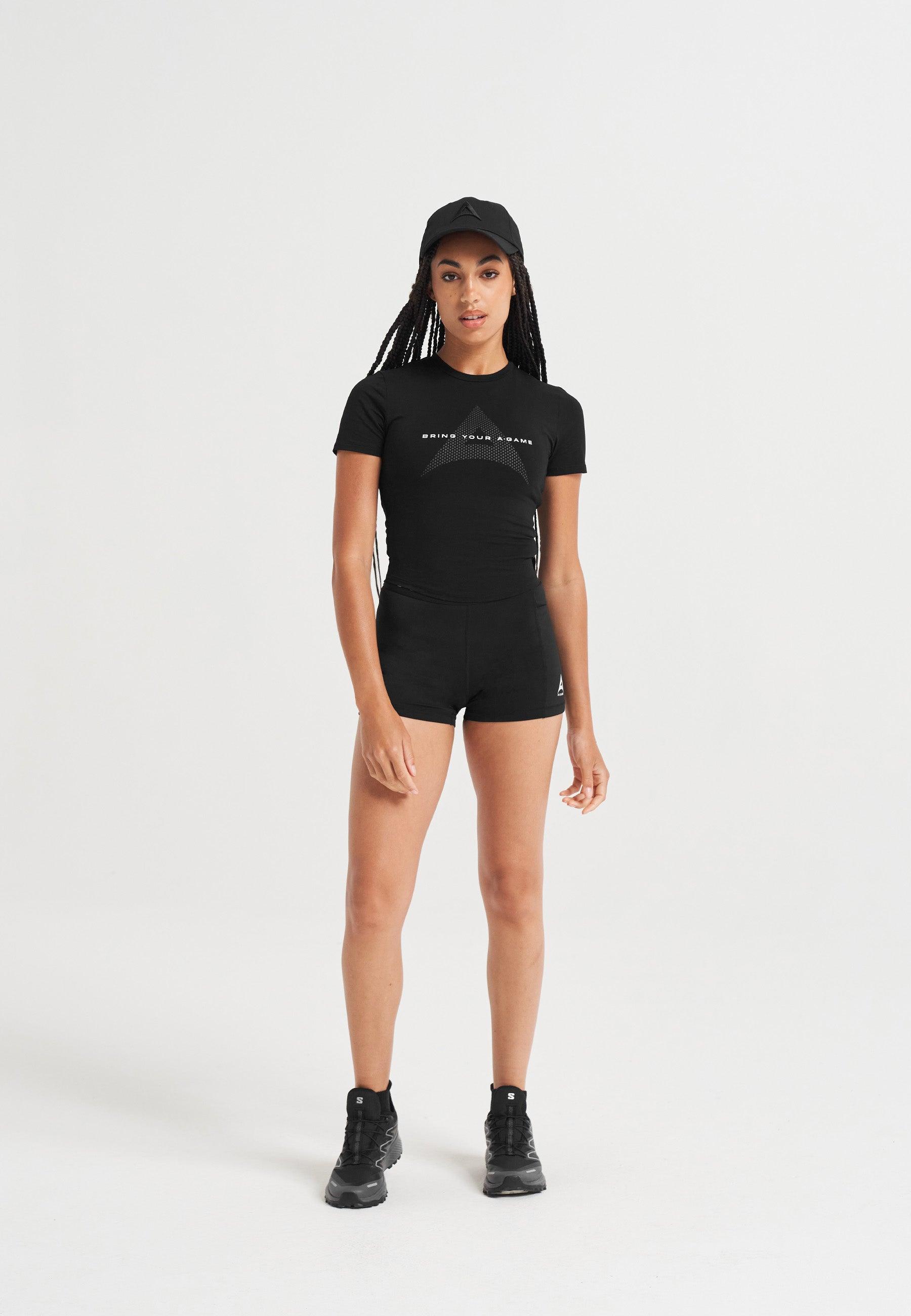 T-SHIRT À MANCHES COURTES A-GAME BRING YOUR A-GAME POUR FEMME - NOIR