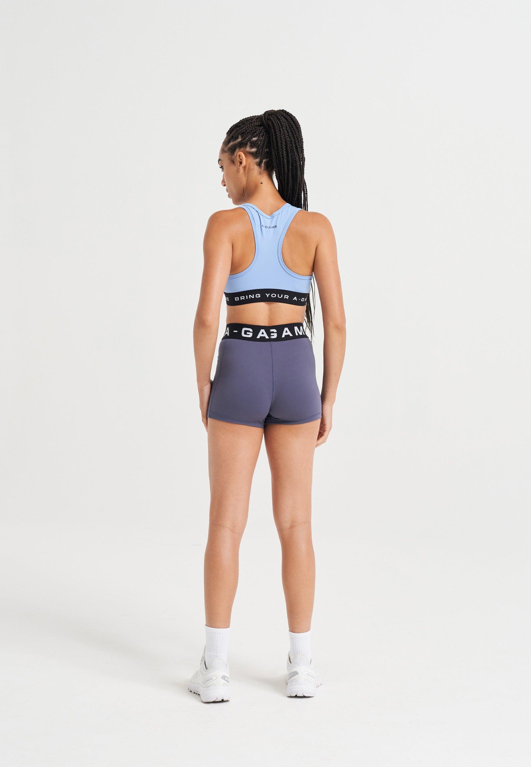 SOUTIEN-GORGE D'ENTRAÎNEMENT AVEC LOGO A-GAME POUR FEMME - BLEU