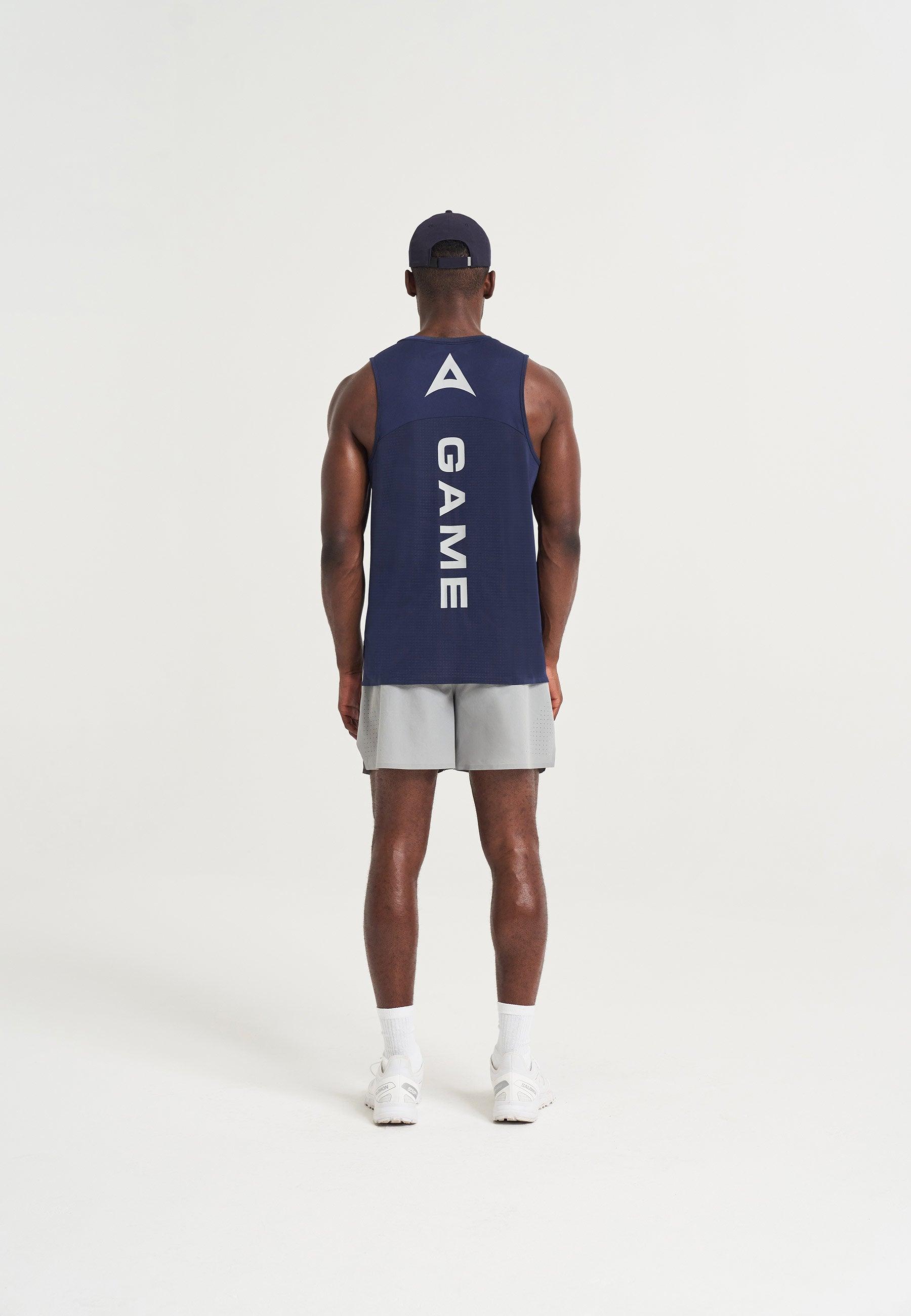 Canotta da allenamento A-Game da uomo - Blu scuro