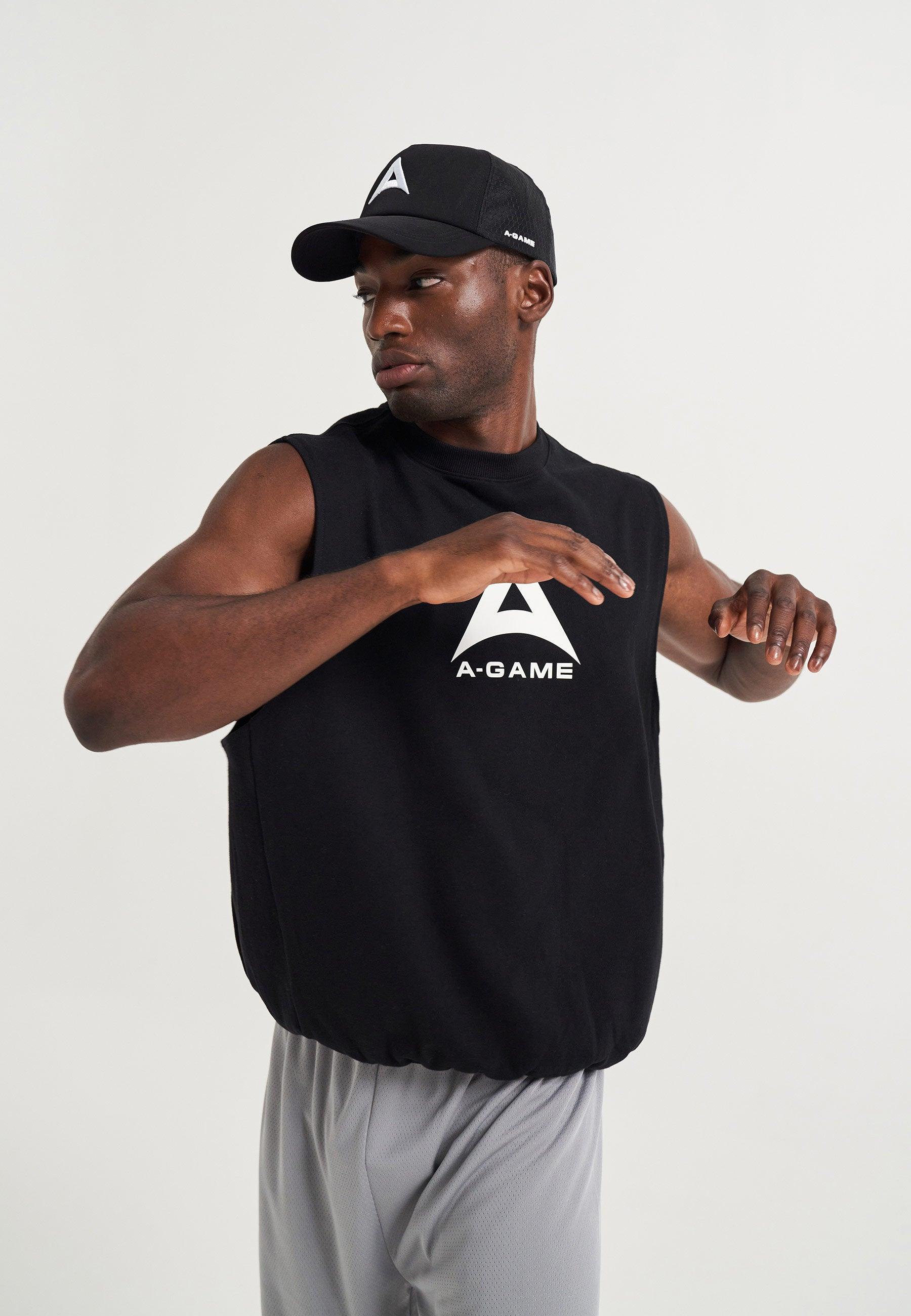 CASQUETTE D'ENTRAÎNEMENT EN MESH UNISEXE A-GAME - NOIR