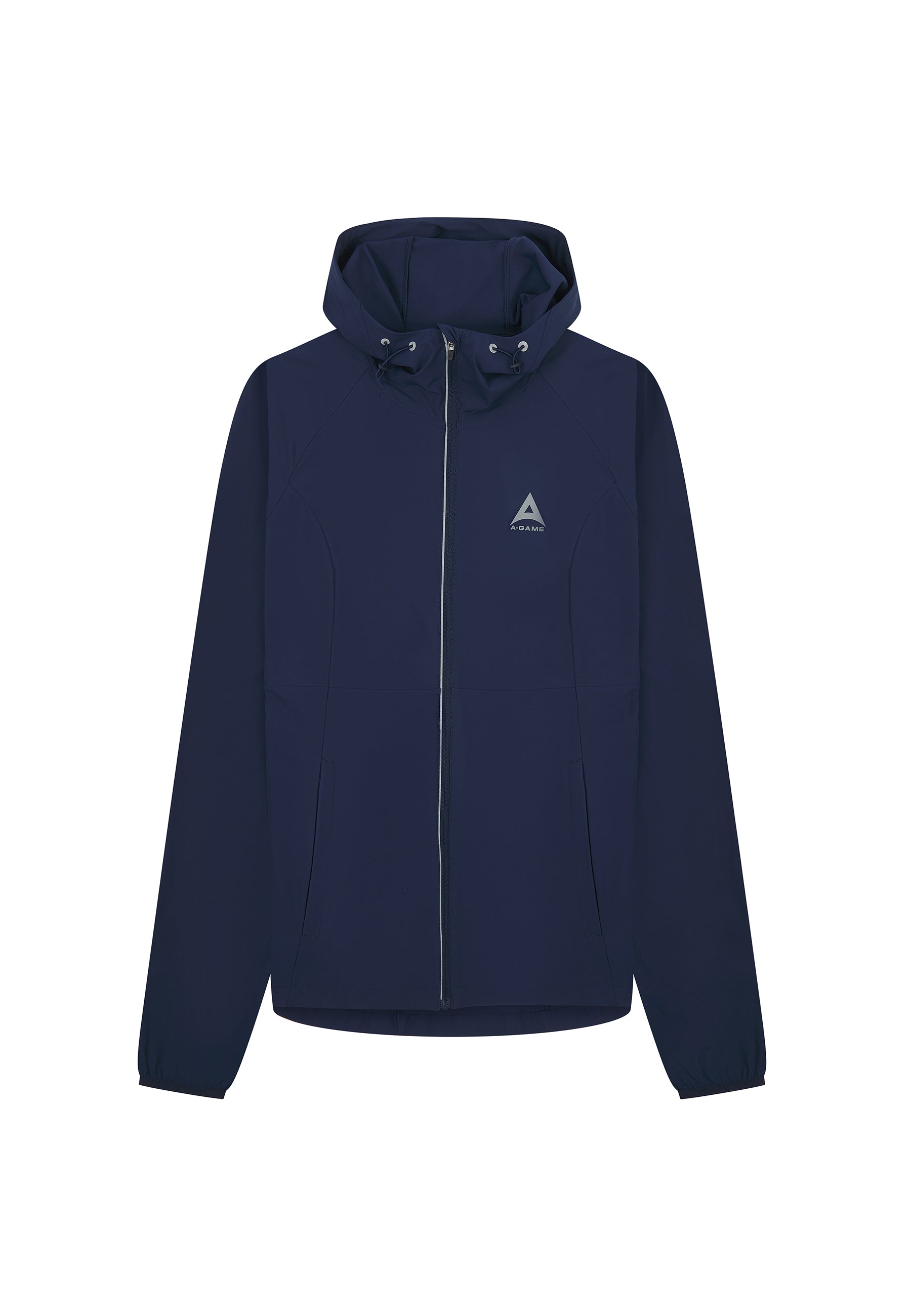 Giacca da corsa aderente leggera A-Game da donna - Blu Corona/Argento