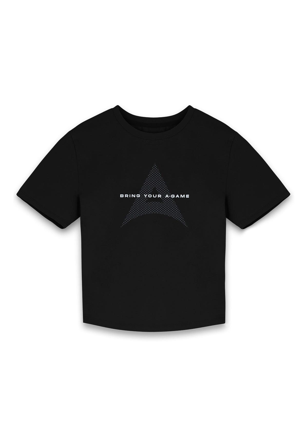 T-SHIRT À MANCHES COURTES A-GAME BRING YOUR A-GAME POUR FEMME - NOIR