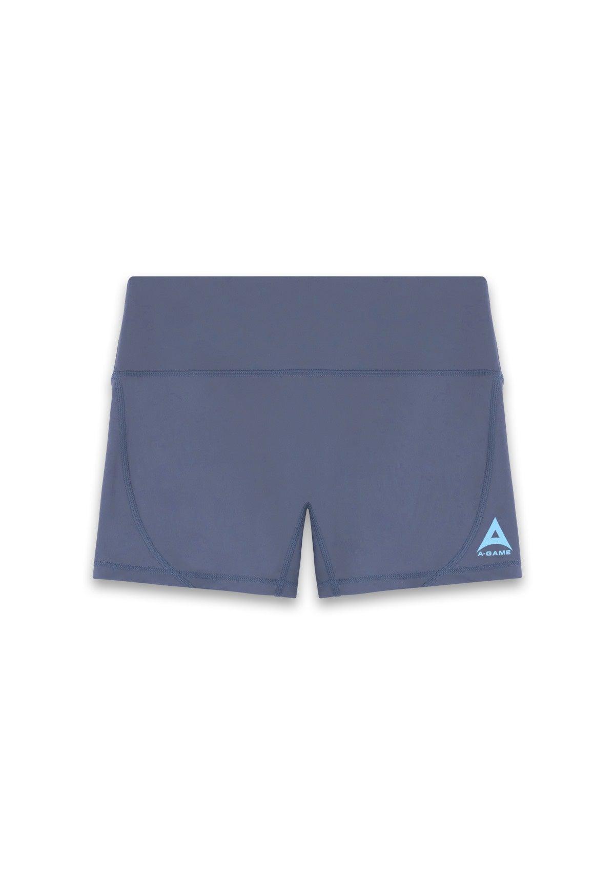 Mini pantaloncini da allenamento con logo A-Game da donna - blu