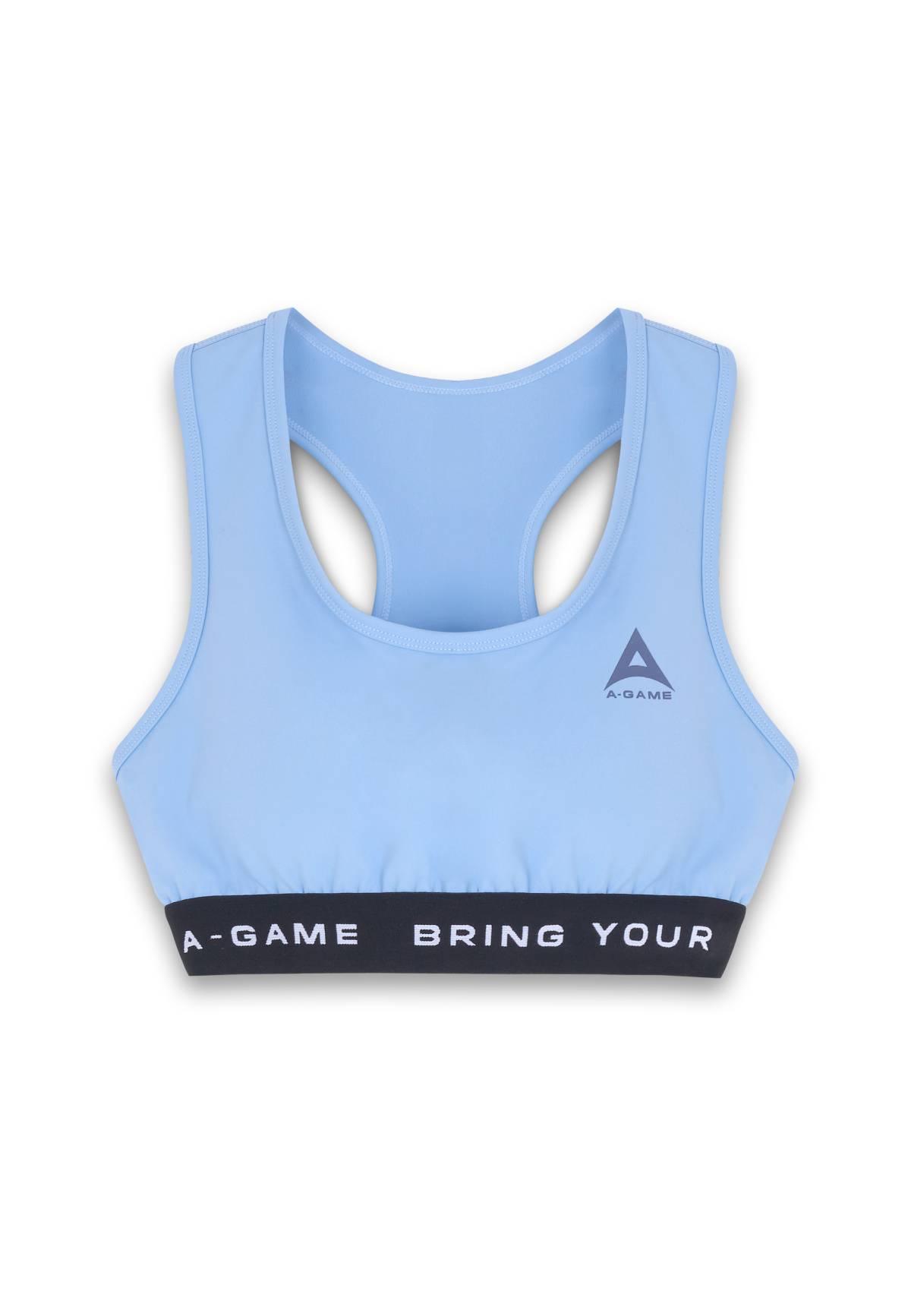 SOUTIEN-GORGE D'ENTRAÎNEMENT AVEC LOGO A-GAME POUR FEMME - BLEU