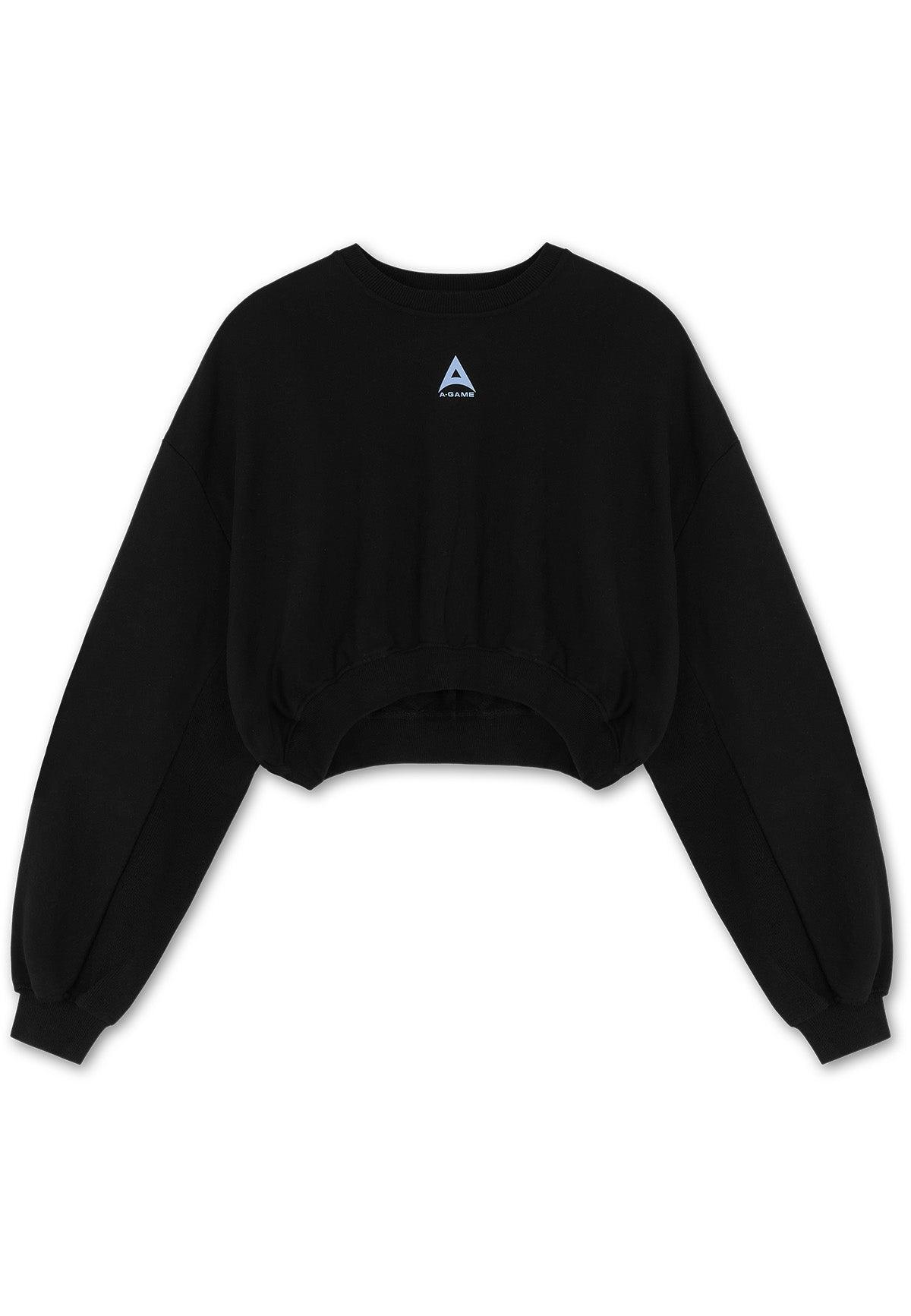 Felpa corta Bring Your A-Game da donna - Nera