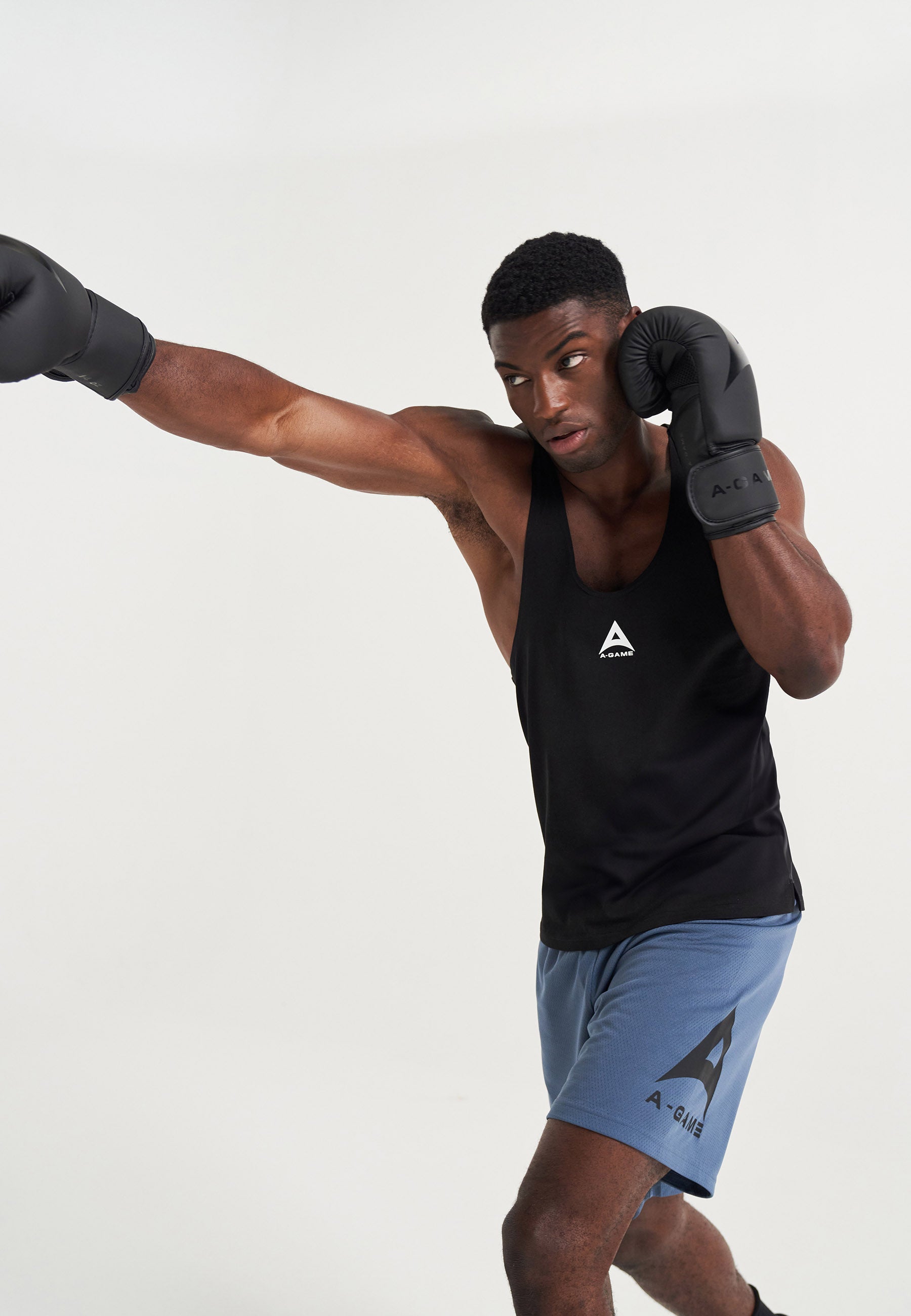 Gilet stringer da allenamento A-Game da uomo - nero