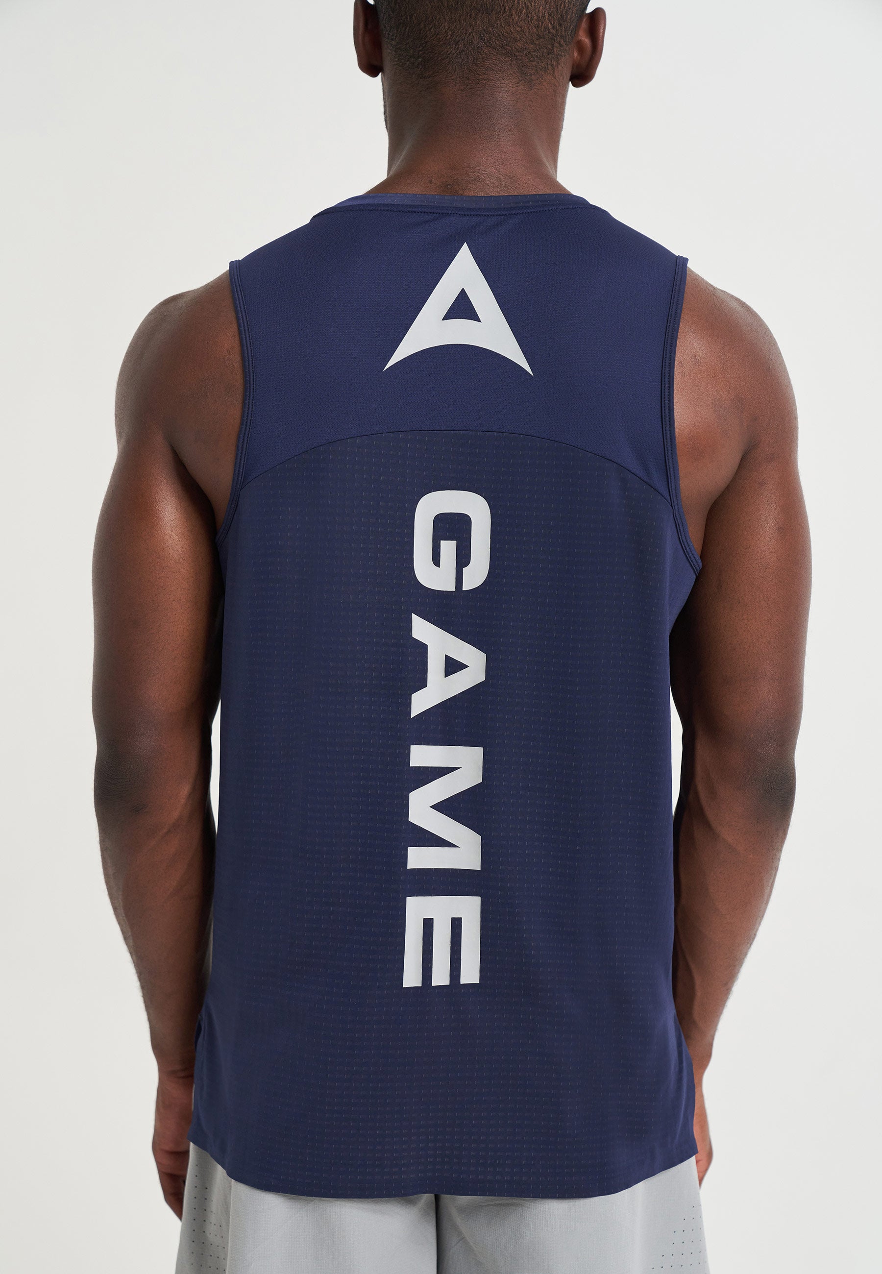 Canotta da allenamento A-Game da uomo - Blu scuro