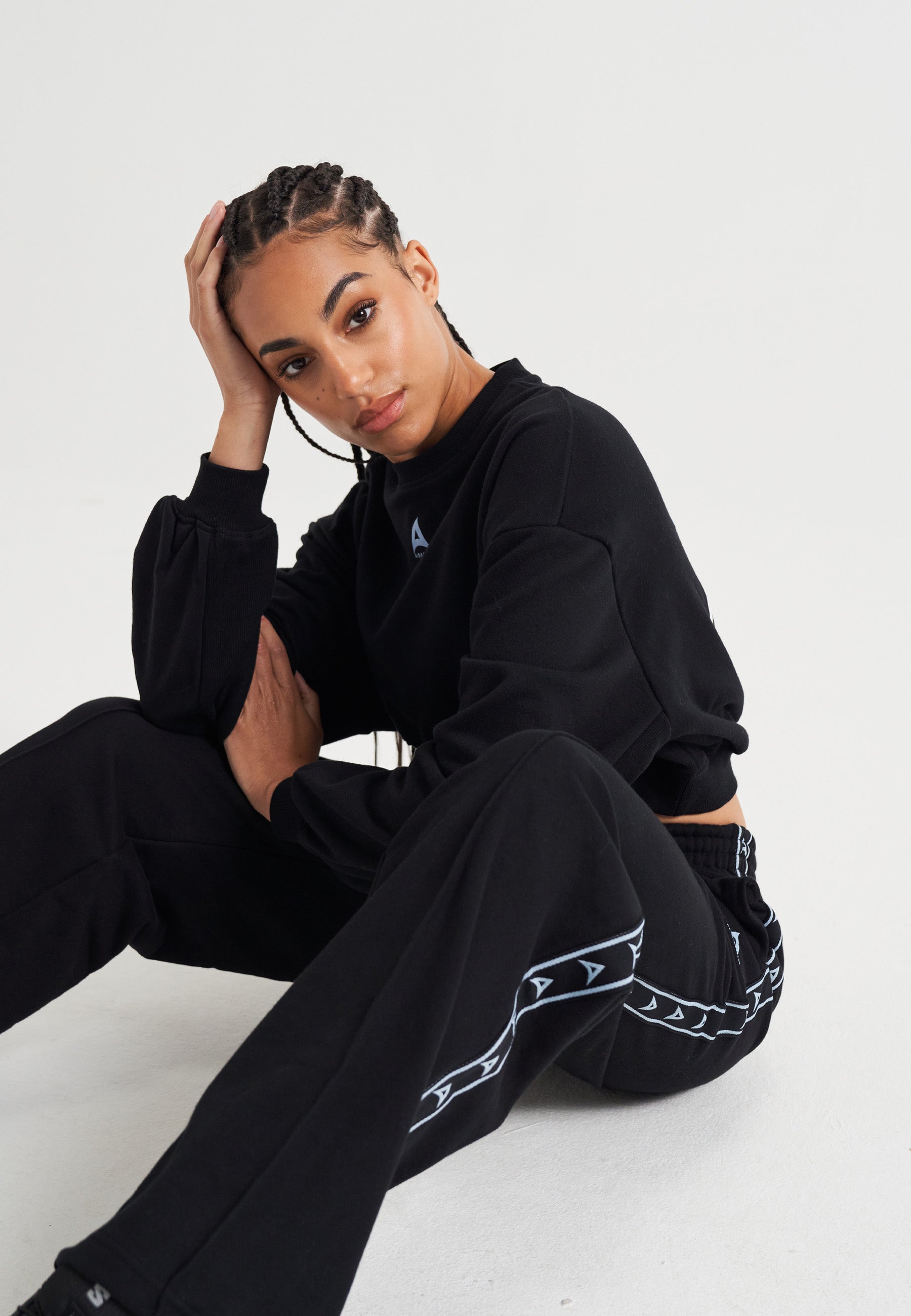 SWEAT-SHIRT COURT FEMME APPORTEZ VOTRE A-GAME - NOIR