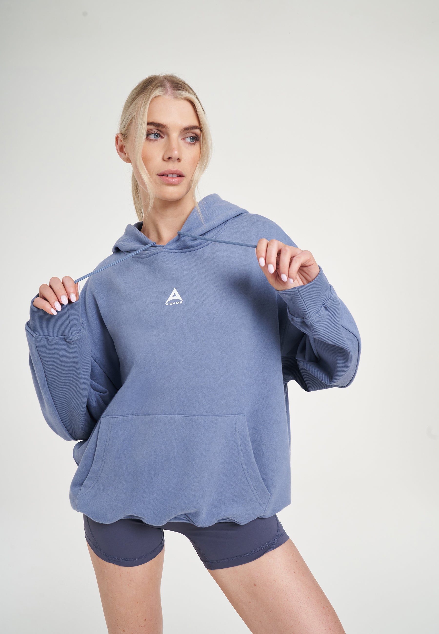 SWEAT À CAPUCHE GRAPHIQUE APPORTEZ VOTRE A-GAME POUR FEMMES - BLEU ÉLÉMENTAIRE
