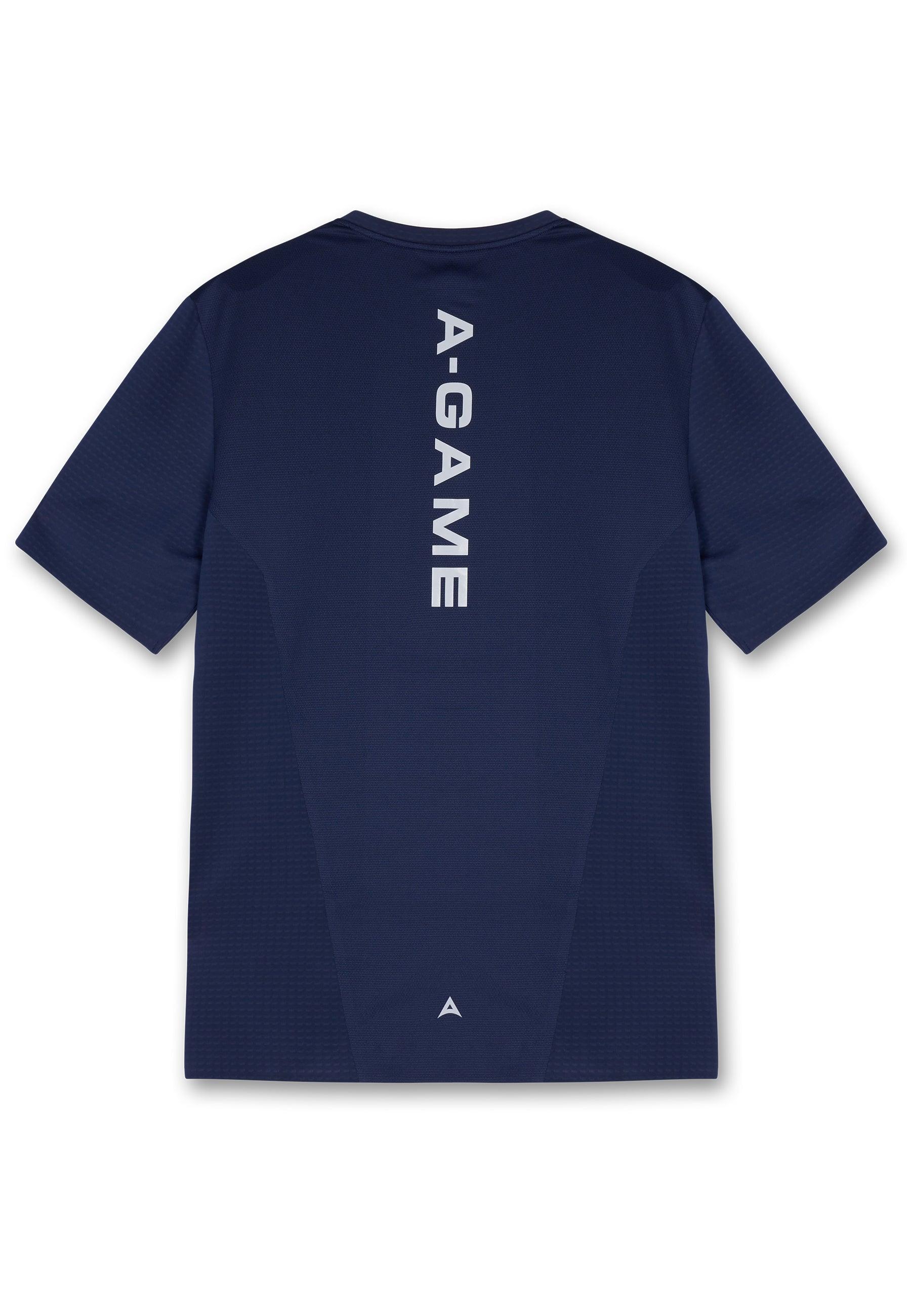 Maglietta da allenamento con pannelli A-Game da uomo - Blu scuro