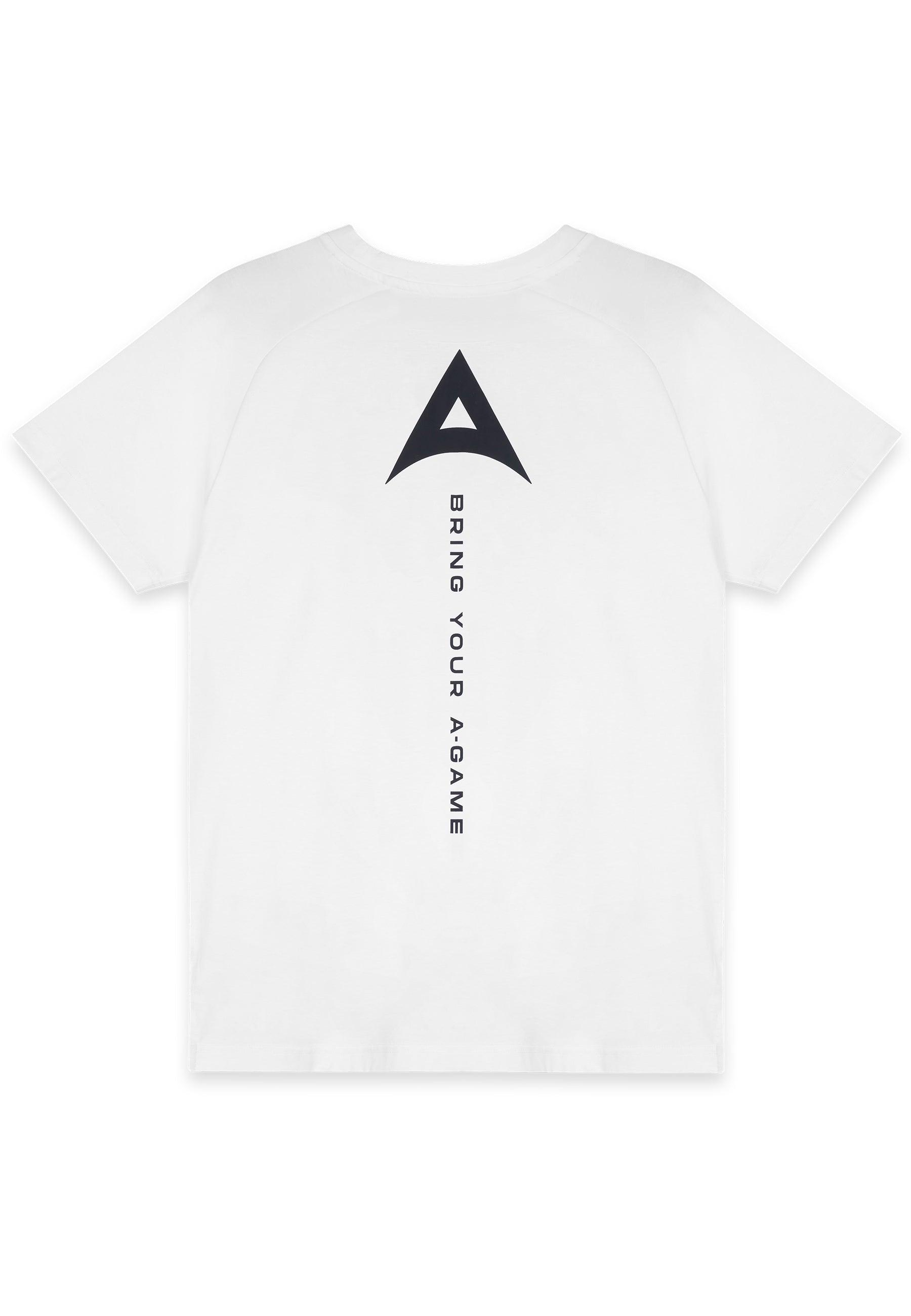 T-SHIRT AVEC LOGO GRAPHIQUE POUR HOMMES BRING YOUR A-GAME - BLANC