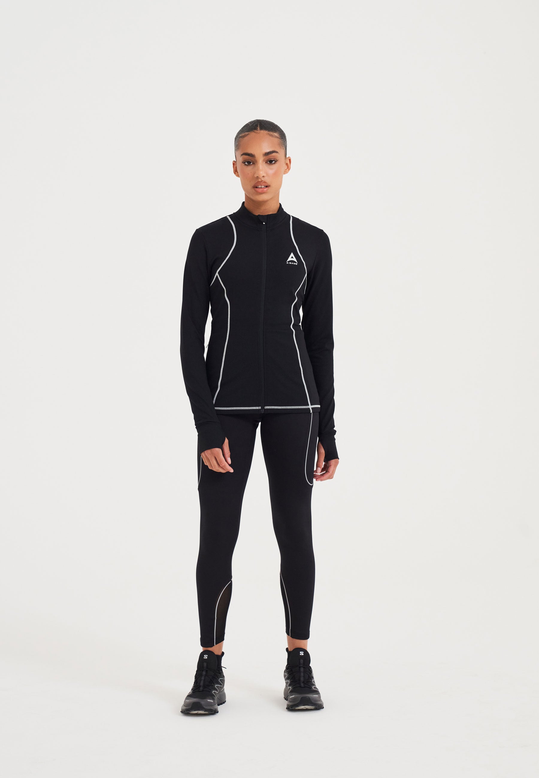 POLAIRE THERMIQUE AJUSTÉE A-GAME POUR FEMME - NOIR