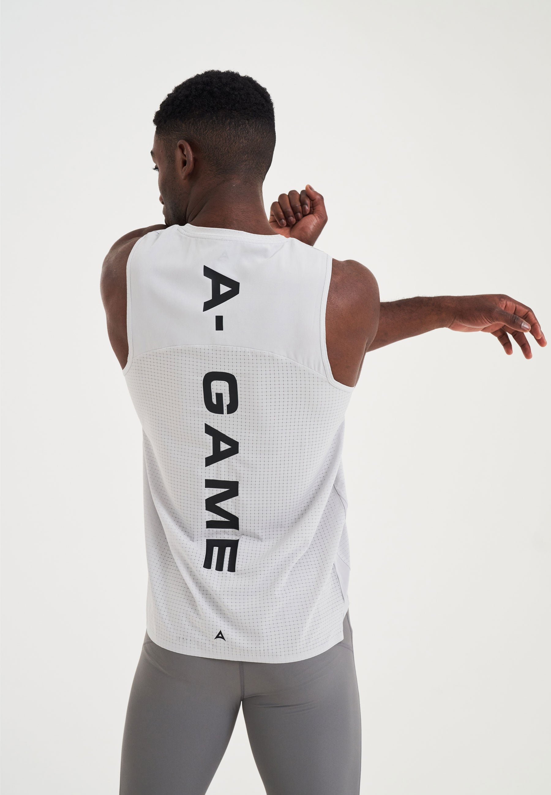 Gilet da allenamento in rete A-Game da uomo - Grigio