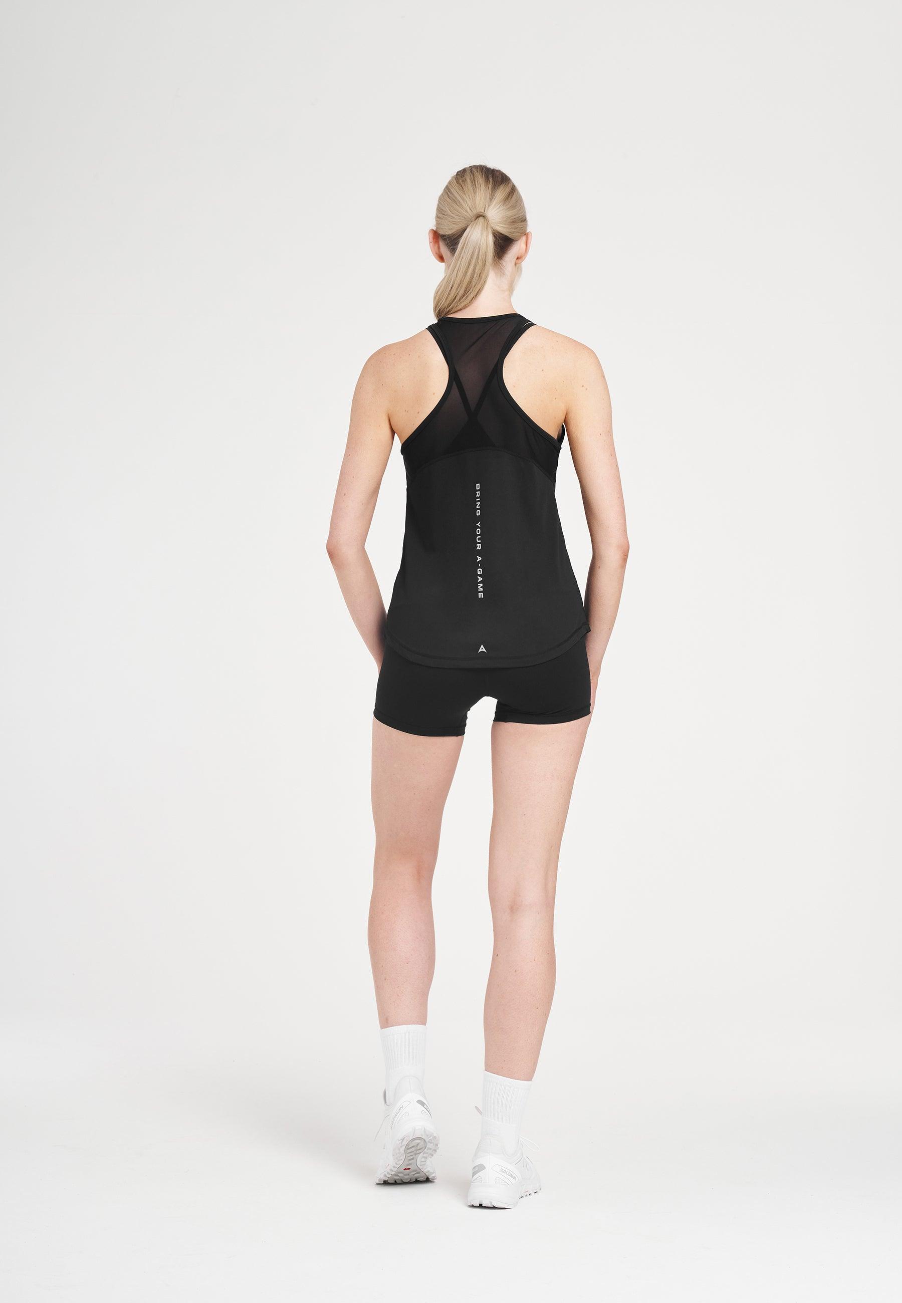 GILET D'ENTRAÎNEMENT A-GAME RELAXED RACER BACK POUR FEMME - NOIR