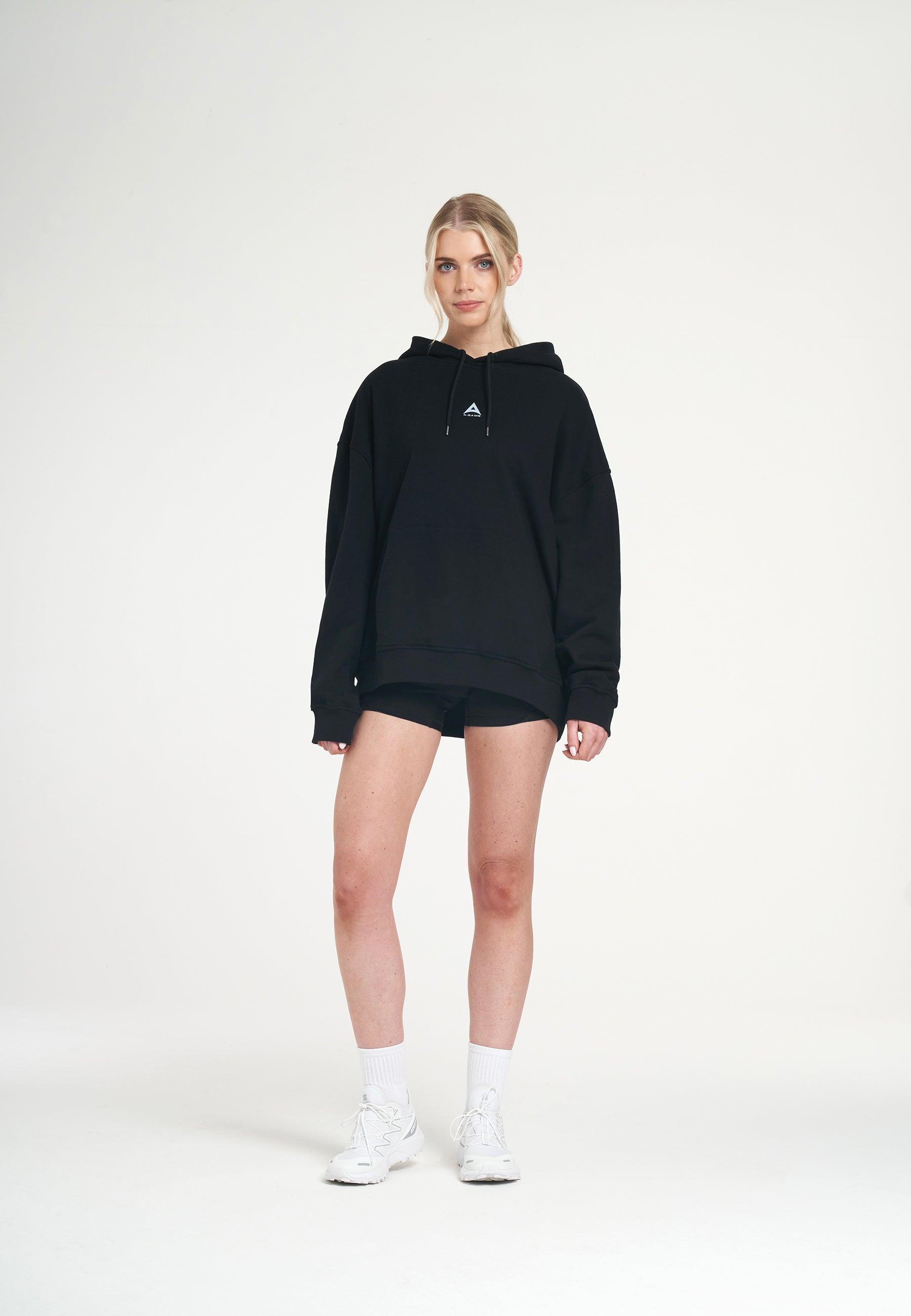 SWEAT À CAPUCHE GRAPHIQUE APPORTEZ VOTRE A-GAME POUR FEMMES - NOIR