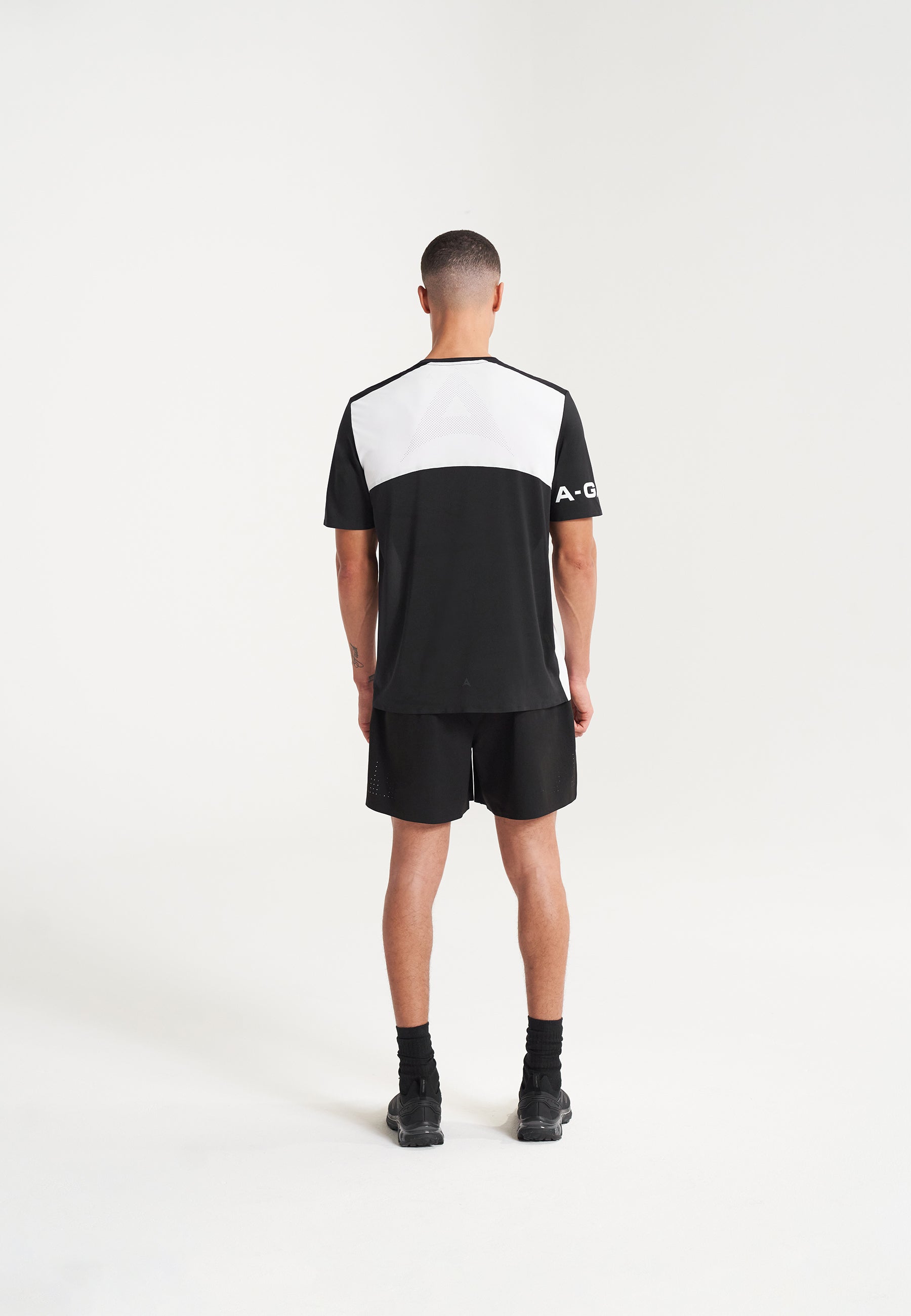 T-shirt d'entraînement A-Game Performance pour hommes - Noir/Blanc